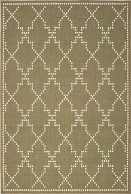 Verino Beige 7'10 x 10'10 Indoor/Outdoor Rug