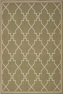 Verino Beige 7'10 x 10'10 Indoor/Outdoor Rug