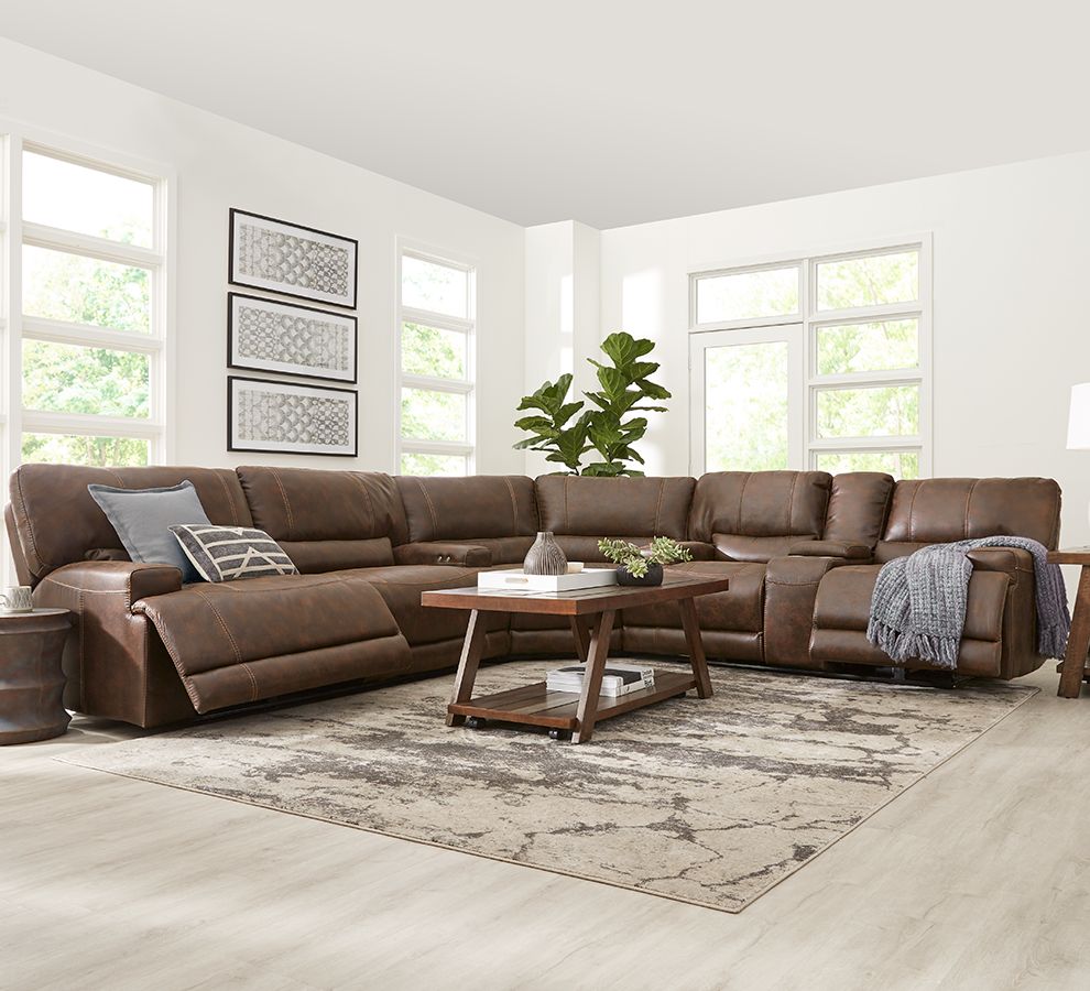 Warrendale power store reclining sectional