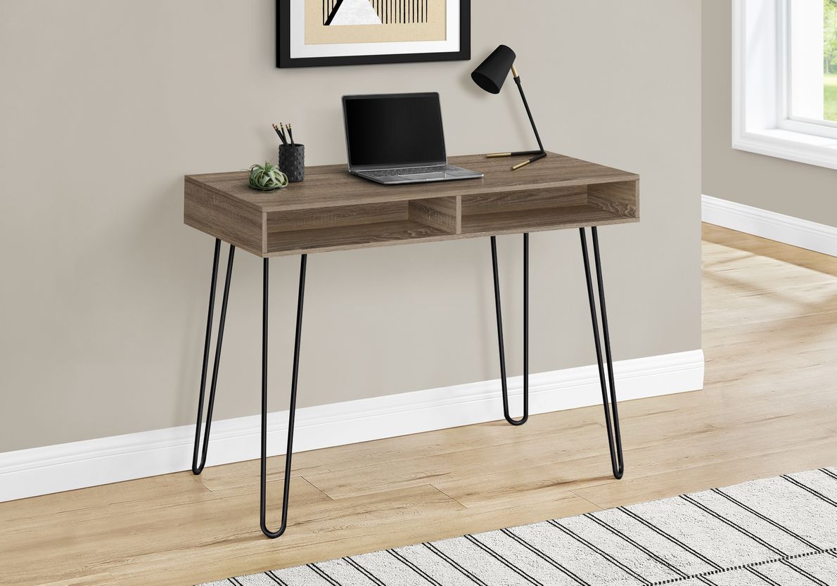 Taupe desk on sale