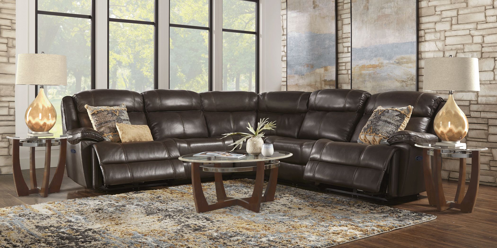 8 piece deals reclining sectional