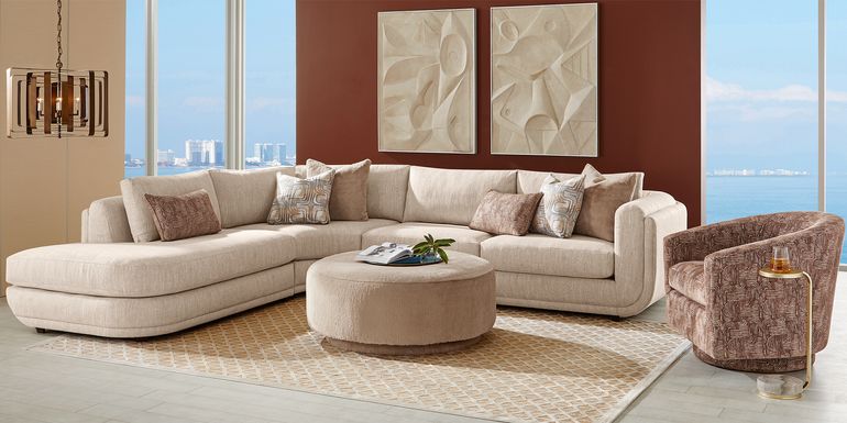 Wexley Beige 3 Pc Sectional