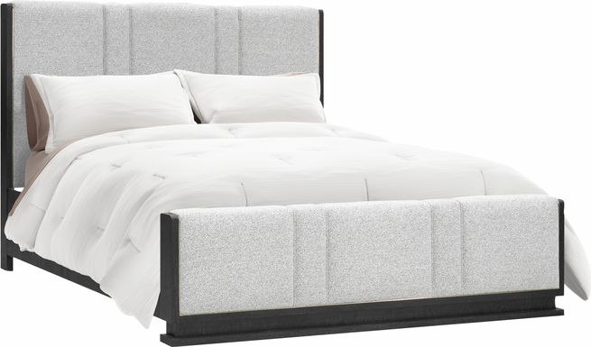 Wilshire Gray 3 Pc Queen Upholstered Bed