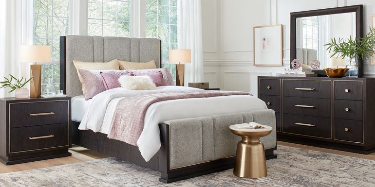 Wilshire Merlot 5 Pc King Upholstered Bedroom