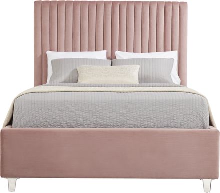 Zada Pink 3 Pc King Upholstered Bed