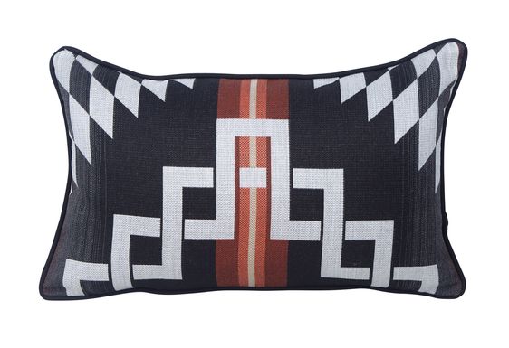 Zapotec Black Indoor/Outdoor Accent Pillow